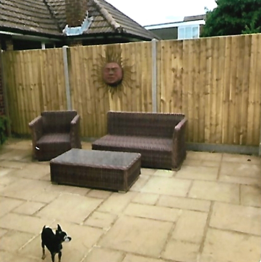 completed patio and fencing