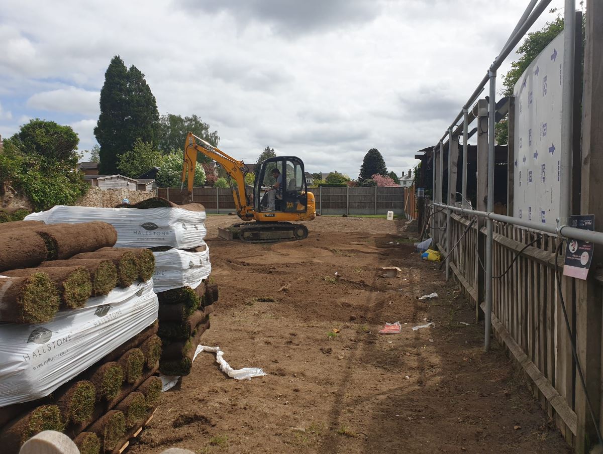 turfing and preparation